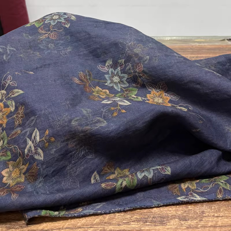 1yard High end pure flax tecid - огляд і ціна Linen Shirt Breathable