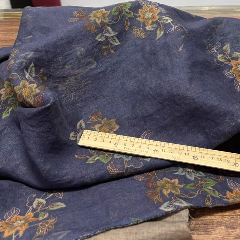 1yard High end pure flax tecid - огляд і ціна Linen Shirt Breathable